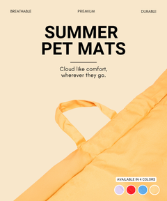 Coloured Pet Mat - Yellow