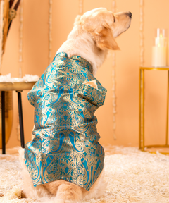 Dog Kurta with Bowtie Red