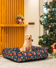 Winter Woods Lounger Dog Bed