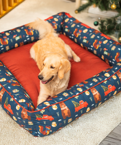 Winter Woods Lounger Dog Bed