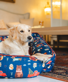 Winter Woods Lounger Dog Bed
