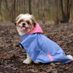 Cape Style Cornflower Blue- Dog Raincoat