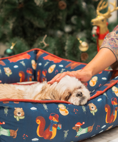 Winter Woods Lounger Dog Bed