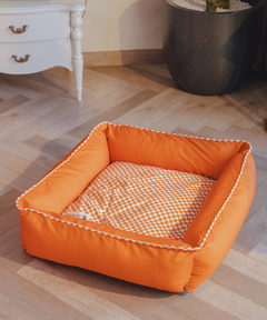Cuddle Checker Lounger Dog Bed
