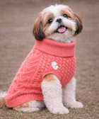 Peach Cable Knit Sweater
