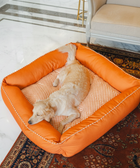 Cuddle Checker Lounger Dog Bed