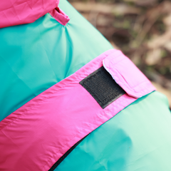 Splash-Proof Aqua Pink- Dog Raincoat