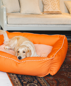 Cuddle Checker Lounger Dog Bed