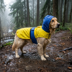 Pet Set Go Dog Raincoat (Yellow & Blue)