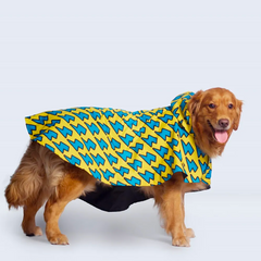 Dinosaur Printed Cape Style Dog Raincoat