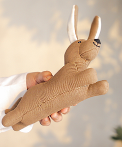Cheerful Pup Plush Dog Toy