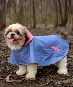Cape Style Cornflower Blue- Dog Raincoat
