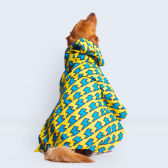 Dinosaur Printed Cape Style Dog Raincoat