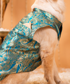 Dog Kurta with Bowtie Red