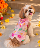 Dog Kurta with Bowtie Purple