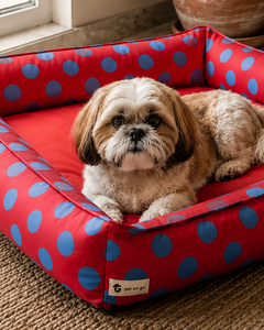 Polka Lounger Dog Bed