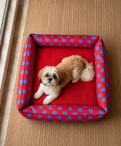 Polka Lounger Dog Bed