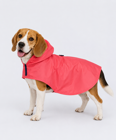 Cape Style Dog Raincoat (Red)