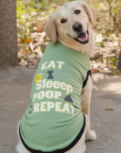 Eat Sleep Poop Repeat Dog T-shirt
