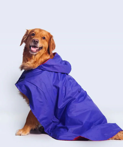 Cape Style Dog Raincoat (Blue)