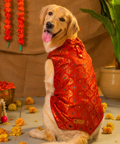 Dog Kurta with Bowtie KumKum
