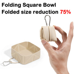 Foldable Dog Bowl Square