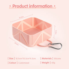 Foldable Dog Bowl Square