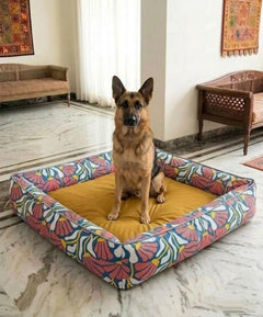 Tropical Bloom Lounger Dog Bed