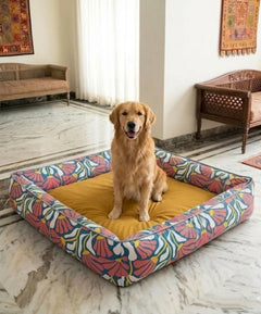 Tropical Bloom Lounger Dog Bed