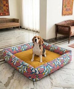 Tropical Bloom Lounger Dog Bed