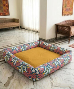 Tropical Bloom Lounger Dog Bed